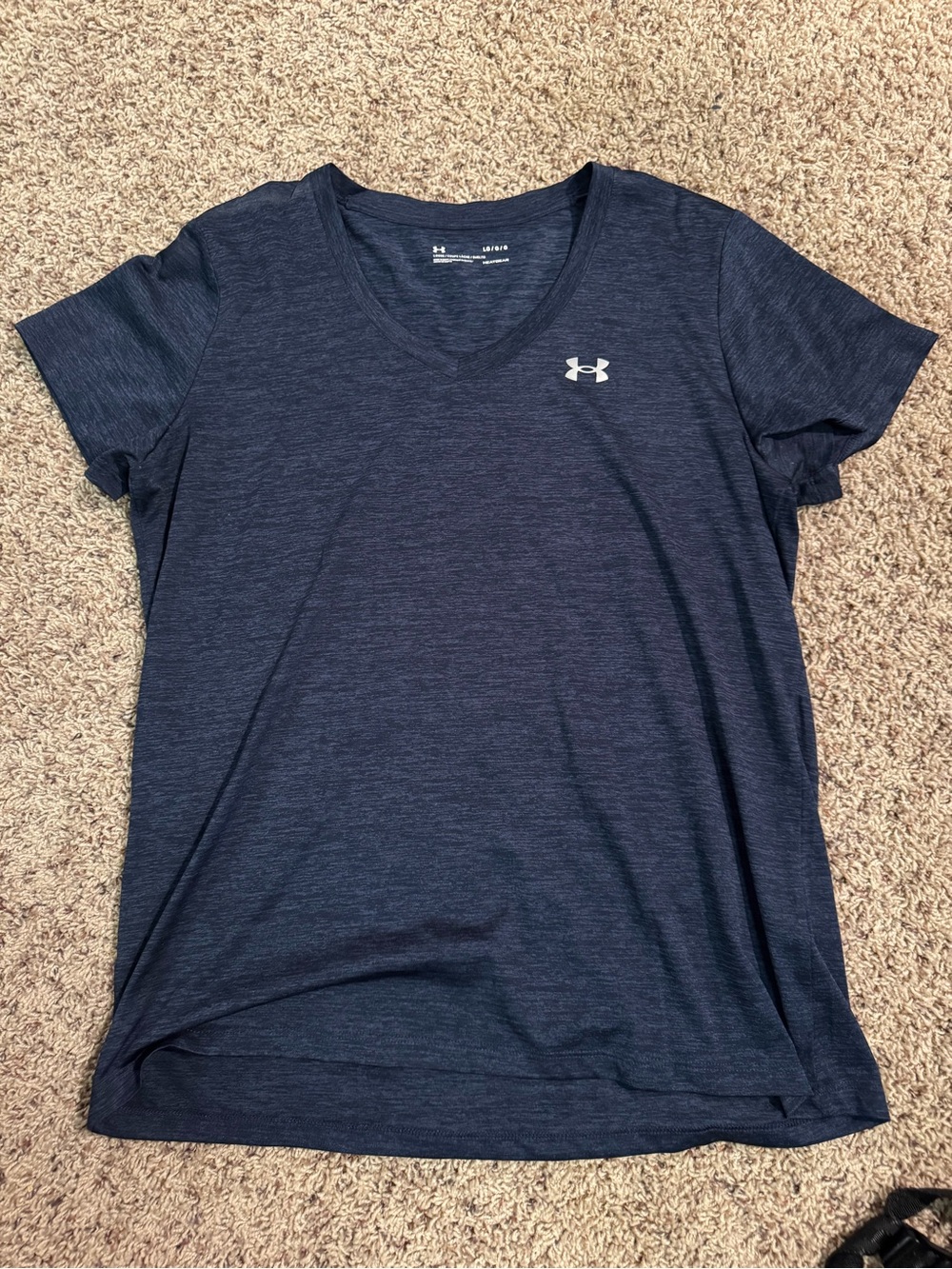 Under Armour Women's Dark Navy V-Neck Performance Tee